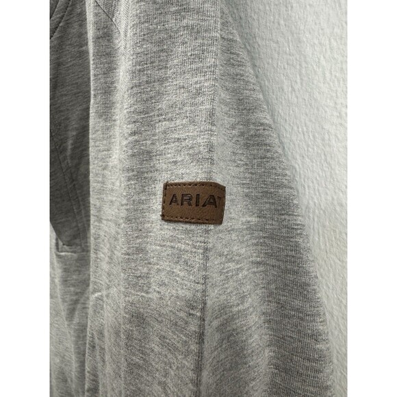 Ariat Men's Sweater 1/2 Zip Fleece Lightweight Pullover  Heather Grey Size Small - Picture 9 of 9